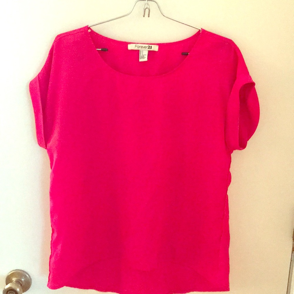 Forever 21 sm polyester short sleeve blouse